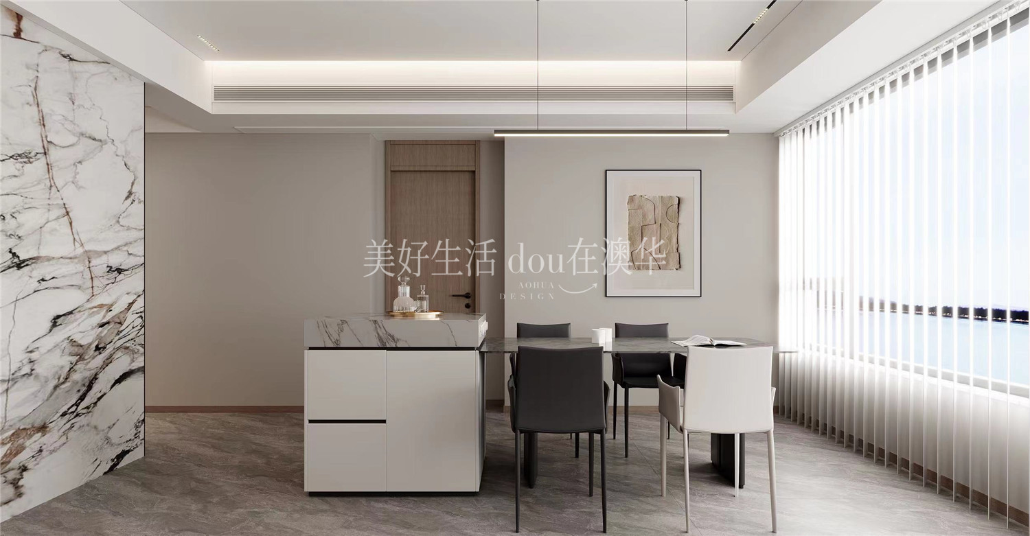 華僑城紅坊裝修效果圖,武漢室內設計,現(xiàn)代極簡